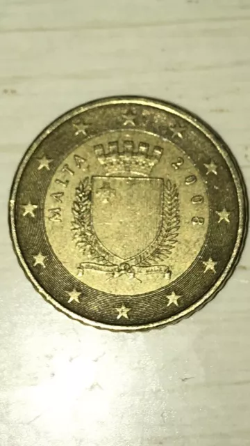 Moneta Rara 50 Centesimi Di Euro (MALTA 2008)