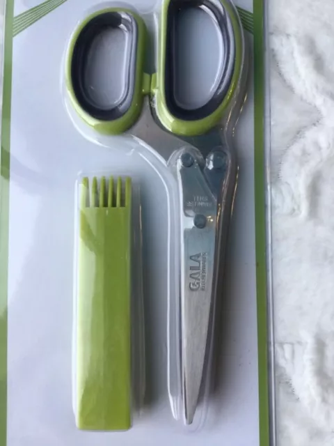Artículos de cocina Gala 5 hojas acero inoxidable tijeras de hierba nuevo en paquete