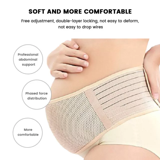 Pregnancy Support Adjustable Size Waist Care For Bump Maternity Belt Bandage