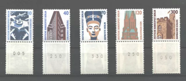 Berlin Rollenmarken Sehenswürdigkeiten 5 x 3 -er Streifen postfrisch 799R,815R..