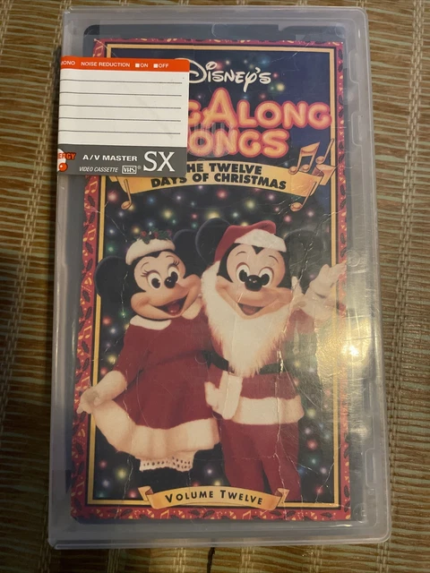 DISNEY SING ALONG SONGS Vol. 12 The Twelve Days of Christmas VHS TAPE £ ...