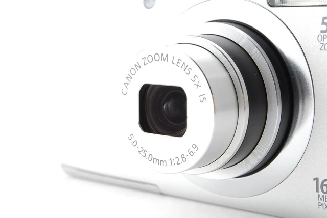 [NEAR MINT in Box] Canon Powershot A2400 IS Silver Digital Camera 16MP JAPAN 3