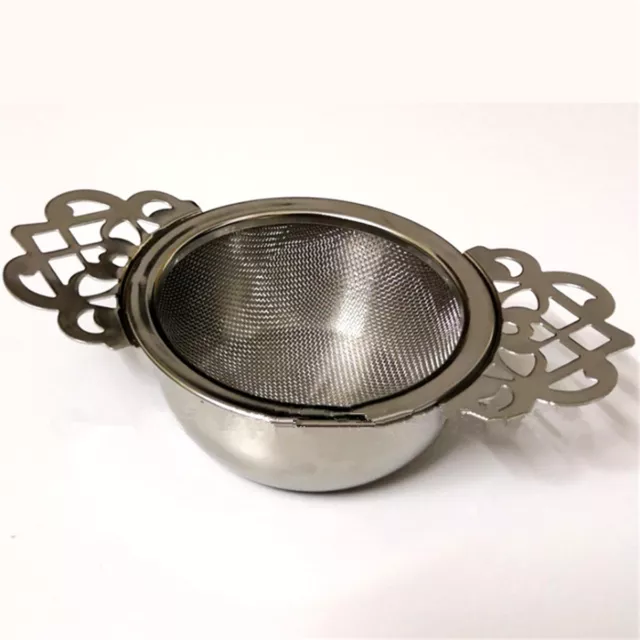 Stainless Steel Fine Mesh Tea Strainer Filter Empress Infuser with Drip Tray