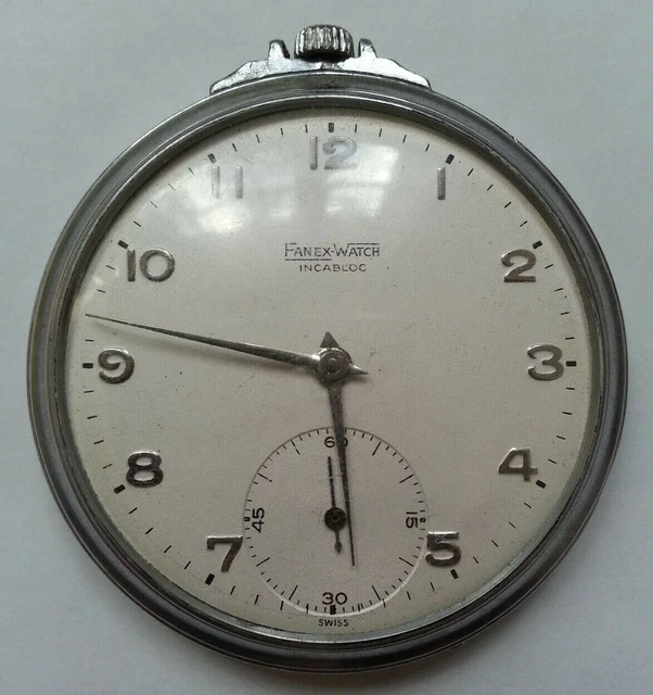 Montre à Gousset Vintage Royal - Chaîne - Remontage Manuel - BEHA Incabloc - Dorée