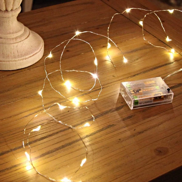 Led Fairy Lights Battery Operated 1 Pack Mini Battery Powered Copper Wire Starry