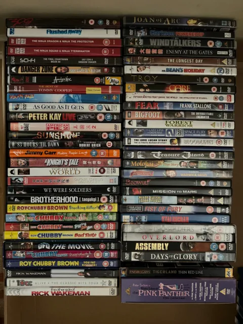 DVD and Blu-Ray Movie Bundle Job Lot