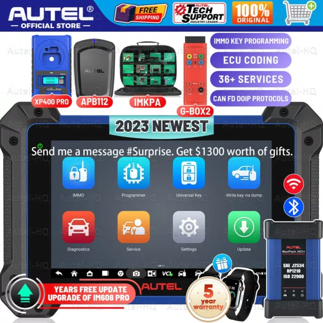 2024 AUTEL MAXIIM IM608 PRO II IMMO Key Fob Programming Tool Diagnostic
