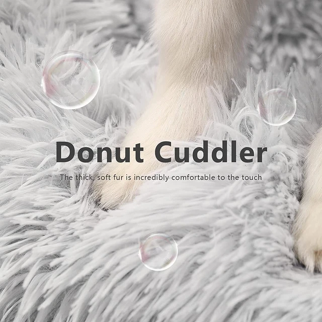 Calming Dog Beds for Small Medium Large  Donut Washable Dog Bed Sofa Mat Keenel 8