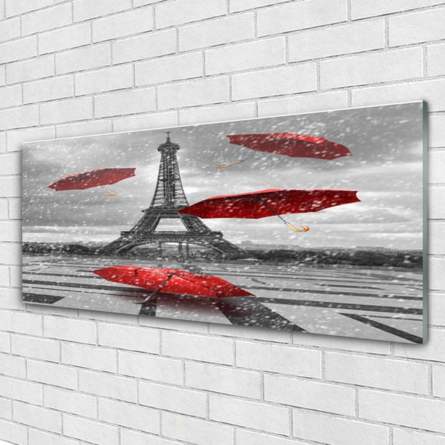 Tableau Impression Sur Verre 125x50 Cm - Design Art Plume - Style Moderne - Marque Tulup