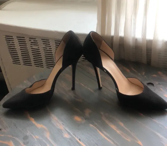 Barneys New York Suede D’orsay Pumps Size 38.5 3