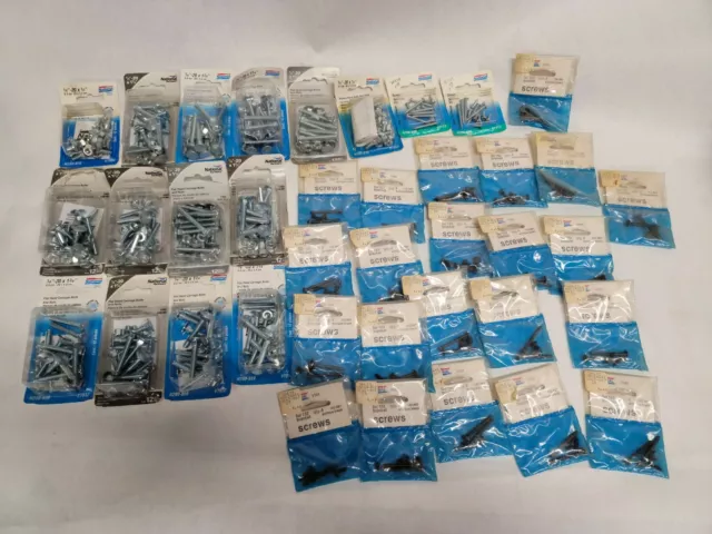 Huge Lot Of National Hardware Carriage Bolts And Nuts And Screws