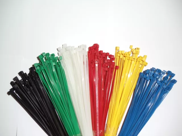 Kabelbinder versch. Farben schwarz UV-Beständig Industriequalität 100 - 5000 Stk