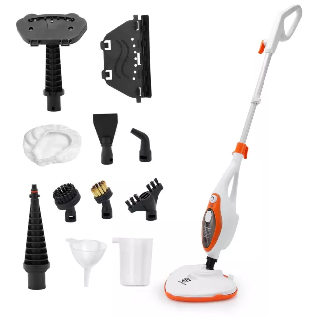 12-IN-1 Hot Steam Mop Hand Held Cleaner Steamer Floor Carpet Washer Window 1500W