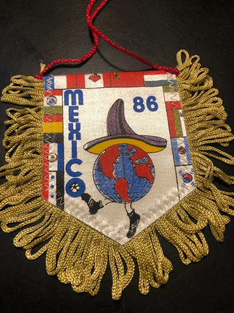 Fanion Mexique 1986 - Coupe du monde - France / Brésil - 1/4 Finale