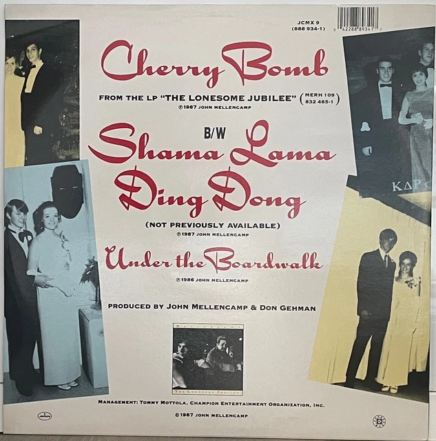 JOHN COUGAR MELLENCAMP Cherry Bomb [Mercury, 1987, Vinyl EX] * 3