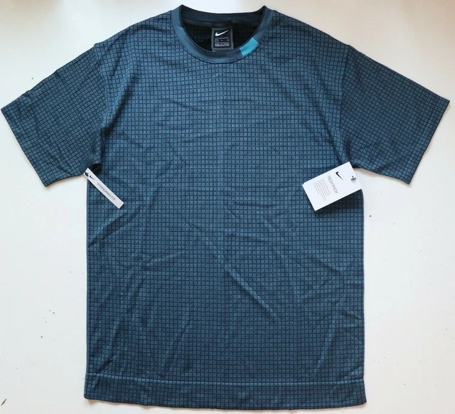 NIKE SPORTSWEAR TECH Pack Soft Grid Knit Short Sleeve Top Blue Ar1592 418 Men S 41.99 PicClick UK