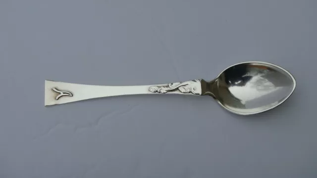 Vintage C. P.petersen "Dolphin" Sterling Silver Tea Spoon 6", Montreal
