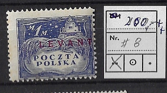 Polnisch Levante Nr 8 sauber postfrisch