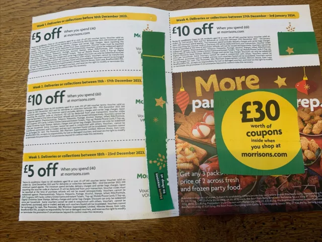 Save £30 At Morrisons Money Off Shopping Voucher Vouchers £10 Off £60