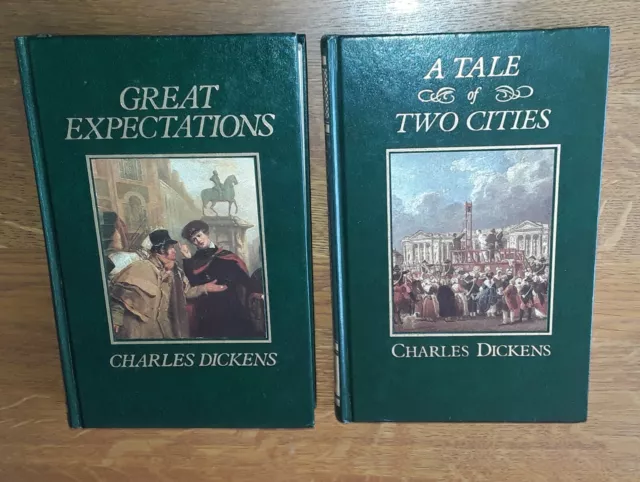The Great Writers Library Charles Dickens.Two Books In Excellent Condition
