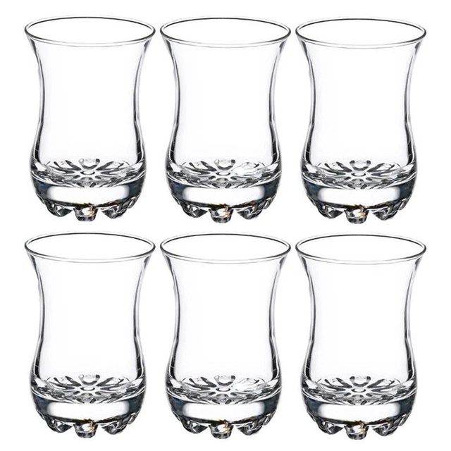 Lot de 6 Verres à Thé "Sylvana II" 8cl Transparent