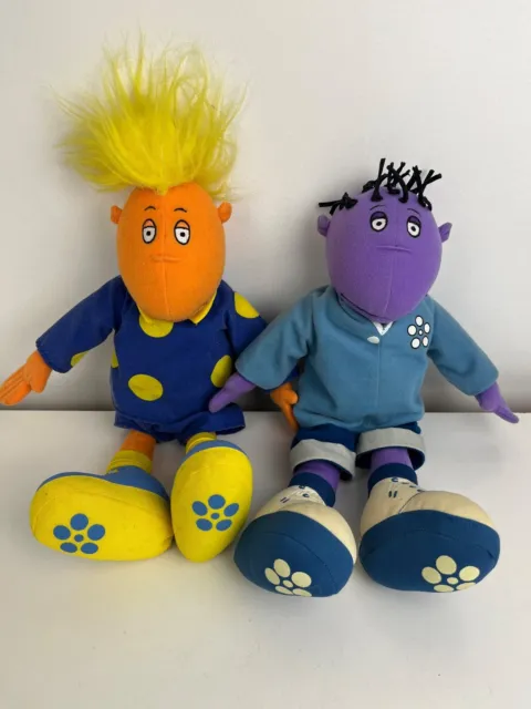 Vintage 1998 BBC Tweenies Milo And Jake Plush Soft Toys Approx 13 Inches