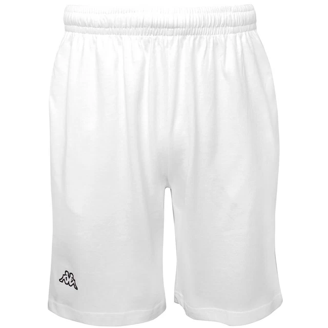 KAPPA PANTALONCINI UOMO LOGO CABOG Allenamento Sportivo BIANCO