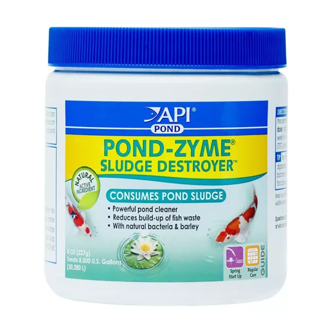 237 ml 227g API Pond-Zyme Sludge Destroyer Pond Water Cleaner With Barley