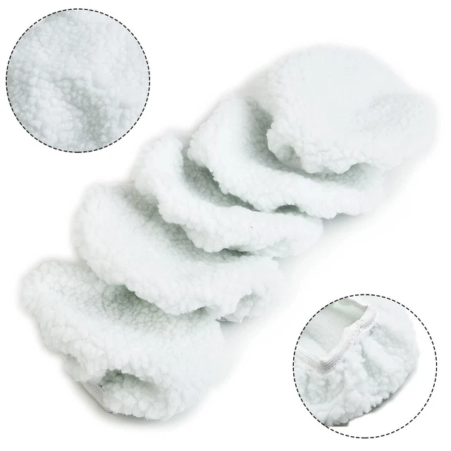 5*Polishing Pads  Bonnet Buffer Set Soft Wool For 5-6 Car Polisher Waxing
