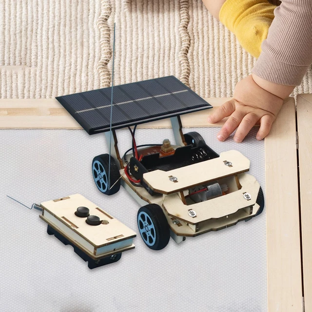 DIY REMOTE CONTROL Solar Car Model Science Experiment Kits for Age 812