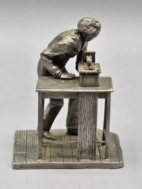 Franklin Mint Deutsches Museum Alexander Graham Bell Pewter Figure/Sculpture 3