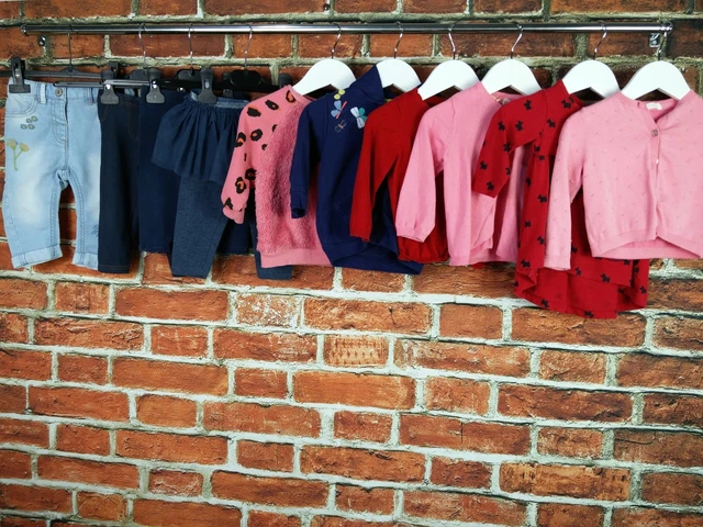 Girl Bundle 6-9 Month H&M Next Leopard Dog Jeans Cardigans Jumpers Leggings 74Cm