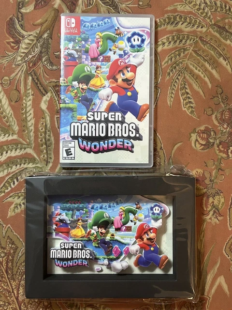 Super Mario Bros Wonder - Nintendo Switch (with Collectible Mario Shadow Box)