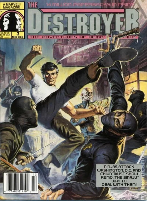 Destroyer The Adventures of Remo and Chiun #3 VG 1989 Stock Image Low Grade
