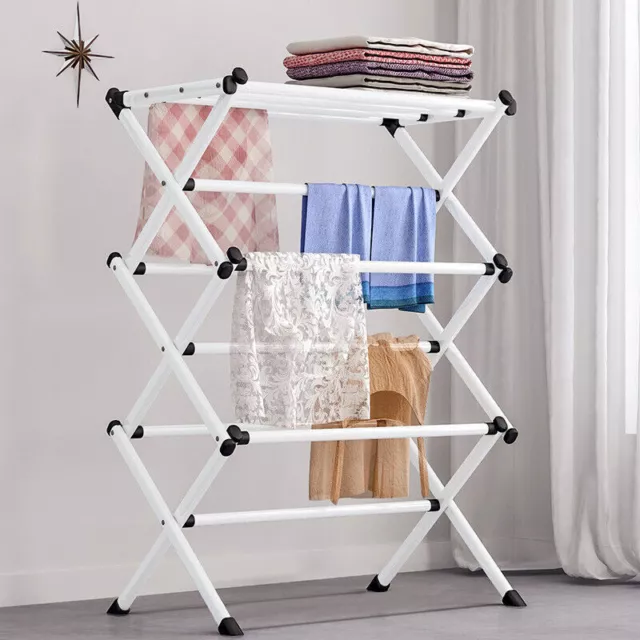 Heavy Duty Airer Clothes Drying Rack Clothes Horse Indoor Outdoor Laundry Rack