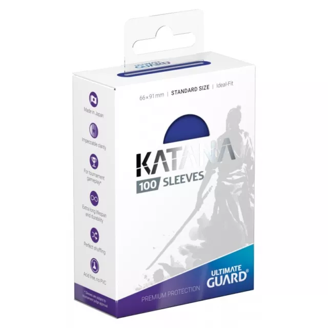 Ultimate Guard Katana 100 Standard Size Sleeves - Blue