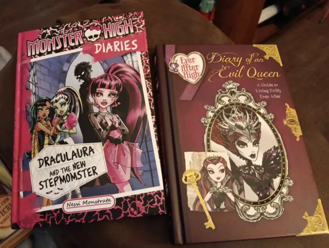 Monster High/ Ever After High Books, Set Of 4