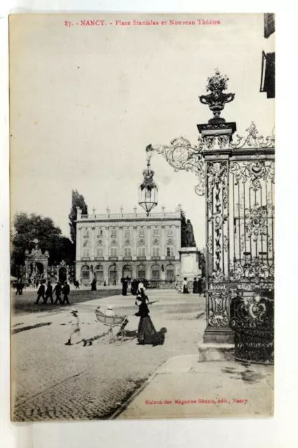 Cpa 54 Nancy Place Stanislas And The New Theatre S137