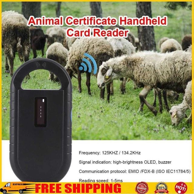 PET ID CHIP Scanner Pets Certificate Handheld USB Dog Cat Animal