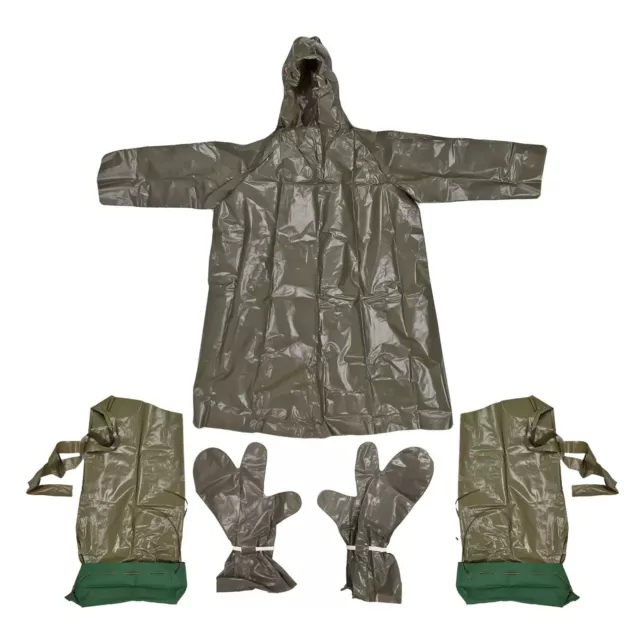 Poncho Army Original Czech Military Protection Waterproof Suit Glove Rain Cover