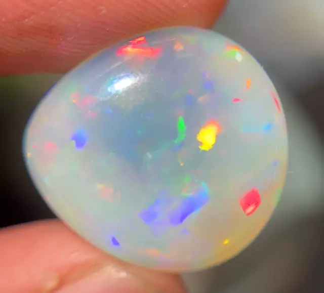 16.50 Cts Natural Ethiopian Opal Cabochon 19x18 MM AAA Grade Welo Opal Fire Opal