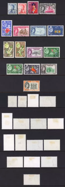 Fiji SG298/310 No SG322 but extra 2/- and 4/- with extra 2/6