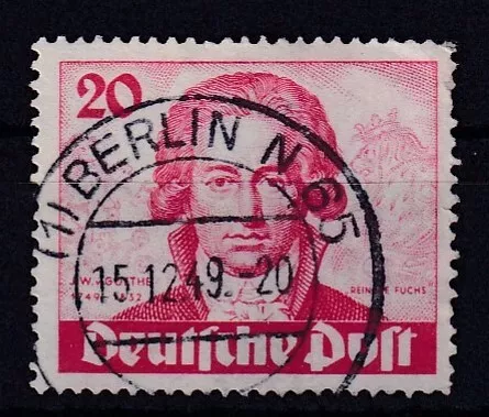 AC013) Berlin Nr. 62 Goethe gestempelt Rundstempel geprüft Schlegel BPP Mi. 70 €