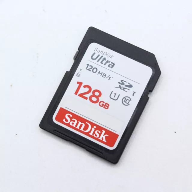 Original SanDisk Ultra 128GB SDHC Class 10 SD Card 120MB/s - Bon état !