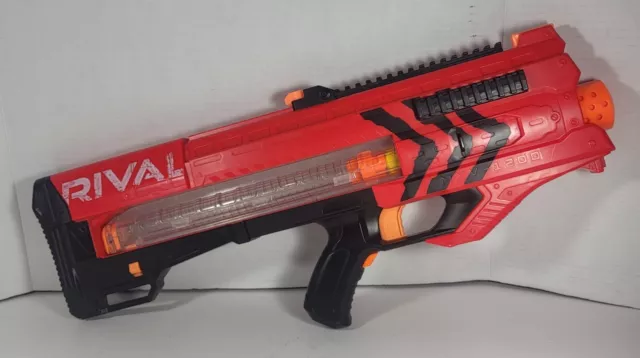 NERF Rival Zeus MXV-1200 Blaster and Magazine Red-Tested And Working