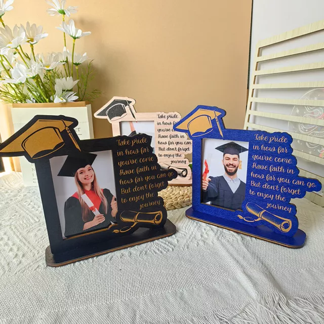 Graduation Frame Photo Frame Wooden Graduation Picture Frame With Bachelor Hat-w