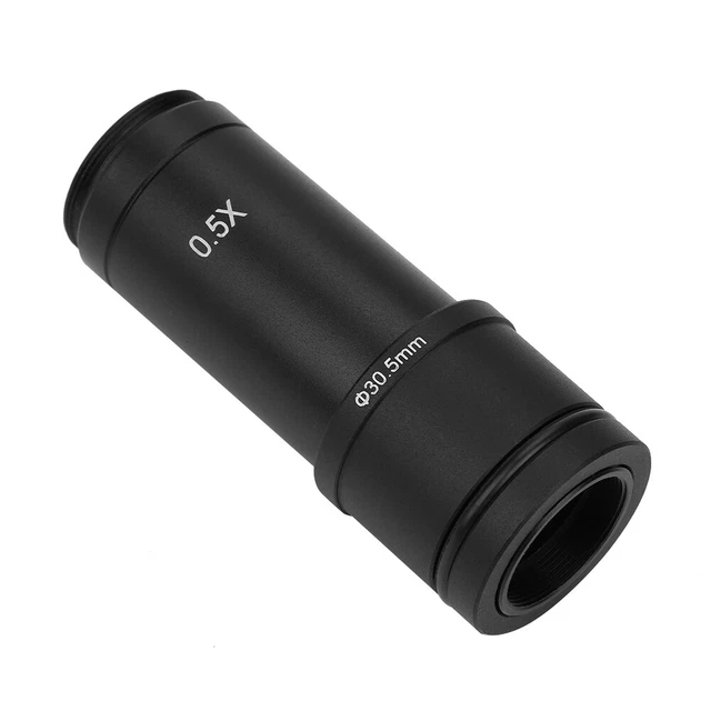 0.5X C‑Mount 30/30.5mm Adapter Fit For Microscope CCD Camera Eyepiece Lens