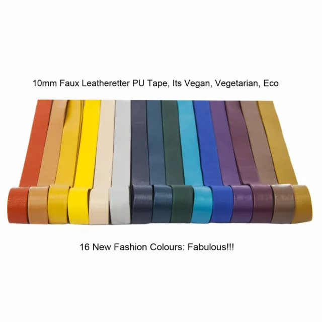 Neotrims PU Faux Nachahmung Kunstleder Band Trimmen Band Mode 15 Farben