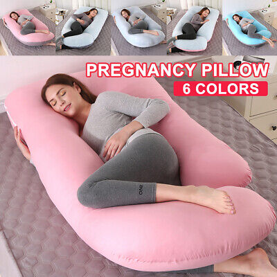 Velvet Pregnancy Pillow Maternity Belly Contoured Body G Shape Extra Large US