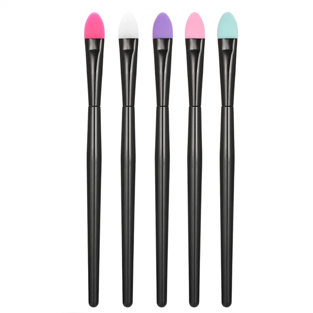 5 Pcs Professionale Set Di Pennelli Trucco In Silicone Per Ombretto H4P9